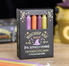 Cargar imagen en el visor de la galería, PACK VELAS MORADA VERDE NARANJA

