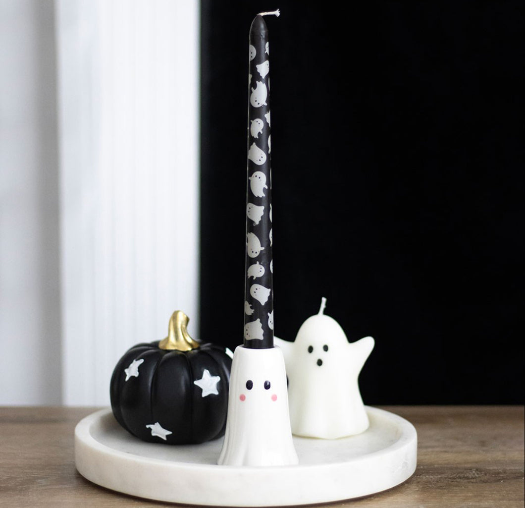 PORTAVELAS FANTASMA CON VELA